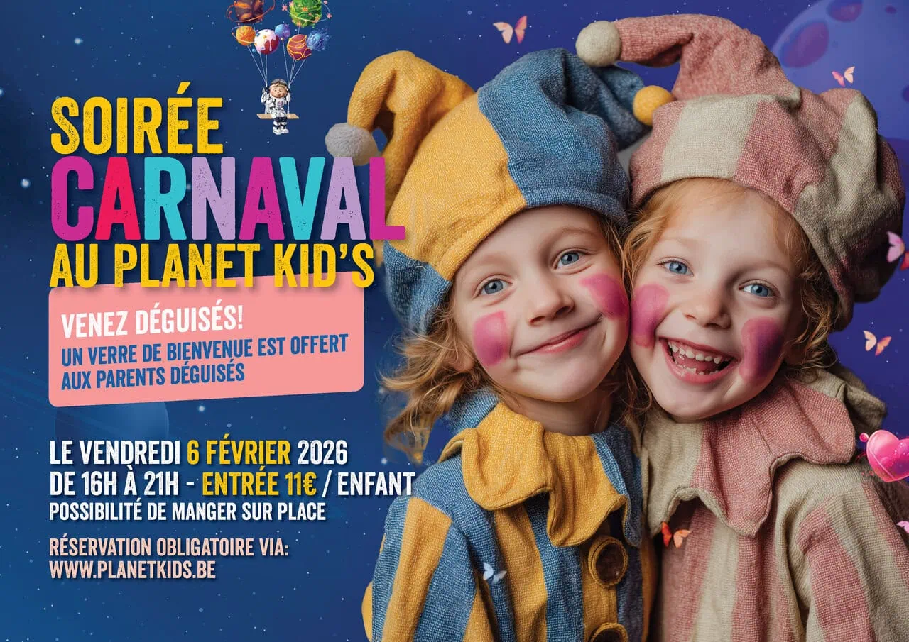 Ticket – Soirée Carnaval au Planet Kid’s – 6 février 2026